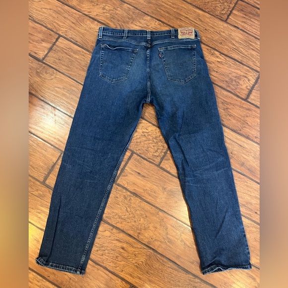 Levis 505 jeans men’s 40x32 Regular Straight Fit blue stretch work comfort - Picture 6 of 11